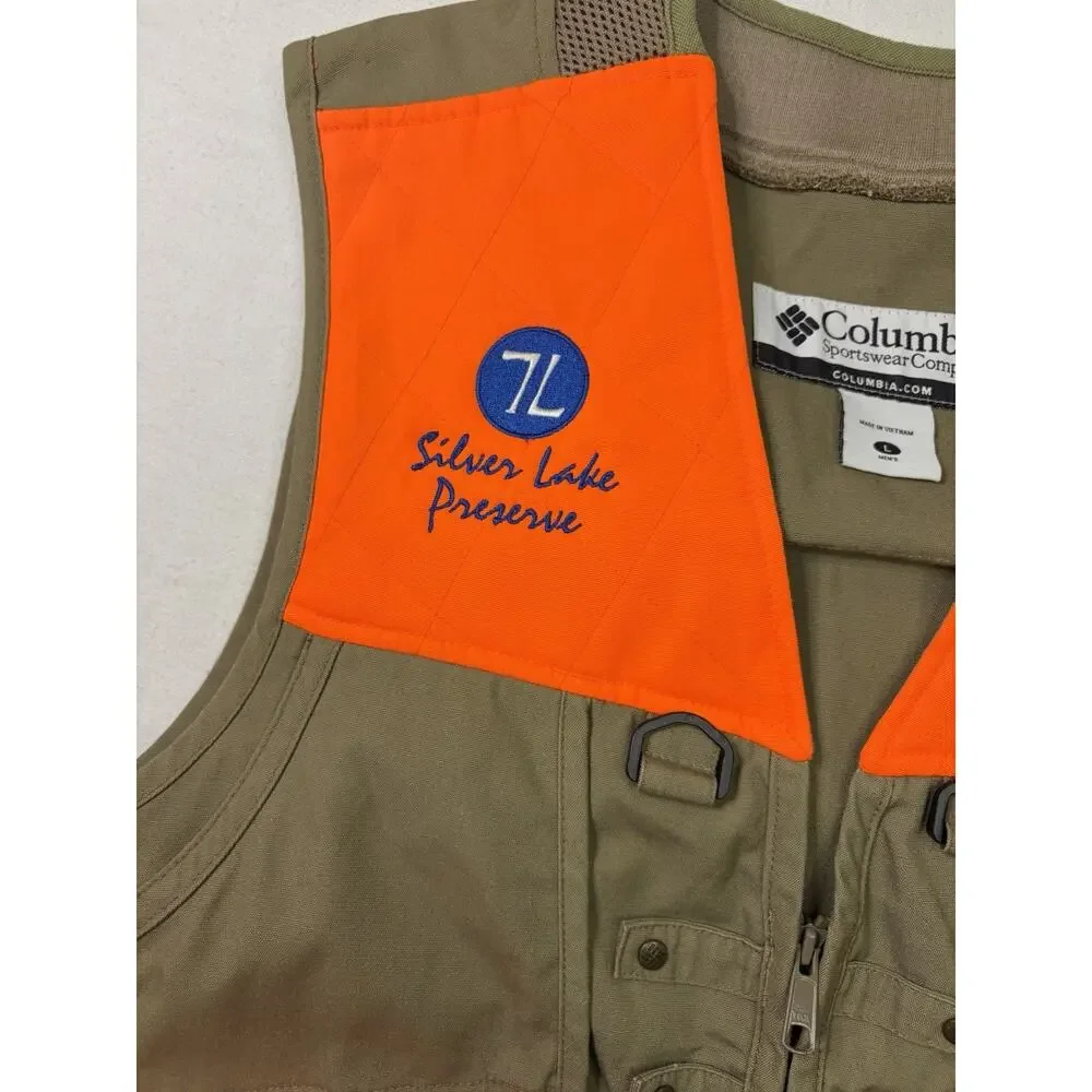Columbia PHG Hunting Vest Mens Large Blaze Orange Upland Bird Shooting Game Bag